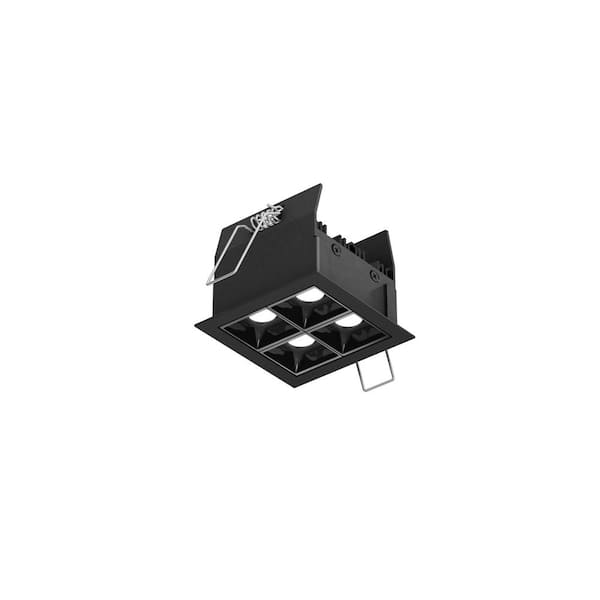 Unbranded 3 in. 3000K Black Panel with Integrated Recessed Trim LED Driver Light