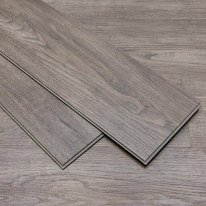 Everhome London Oak 5+1, 20 MIL x 7.2 in. W x 48.03 in. L Waterproof Click Lock Vinyl Plank Flooring(33.46 sq. ft./Case)