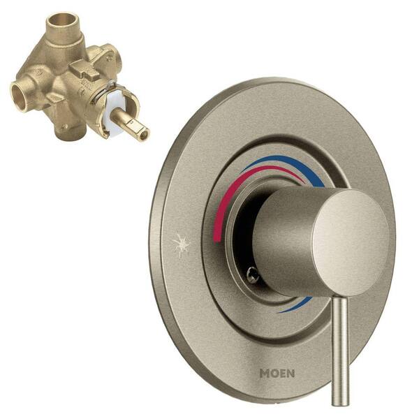MOEN Align 1-Handle PosiTemp Valve Trim Kit with Valve in Brushed Nickel