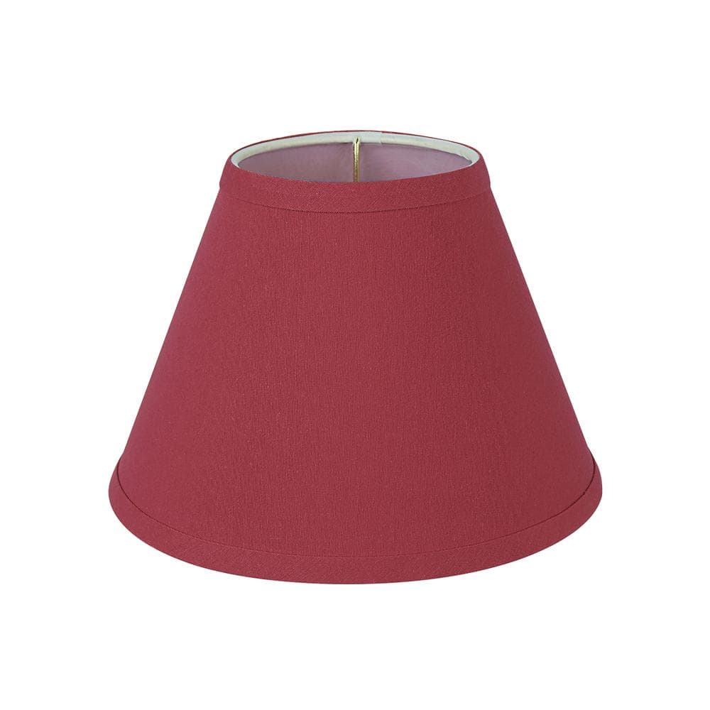 Red Fabric Empire Lamp Shade for Table and Accent Lamps