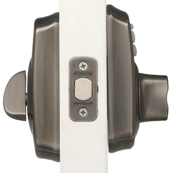 Camelot Antique Pewter Electronic Keypad Deadbolt