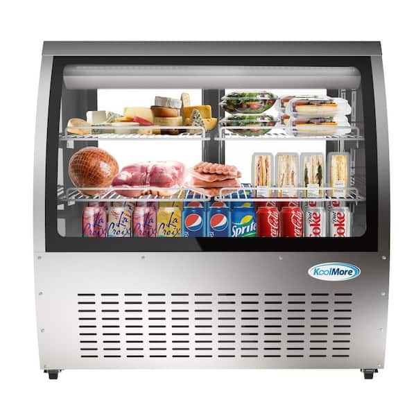 Koolmore 18 cu. ft. Commercial Refrigerator Deli Display Case in Stainless Steel