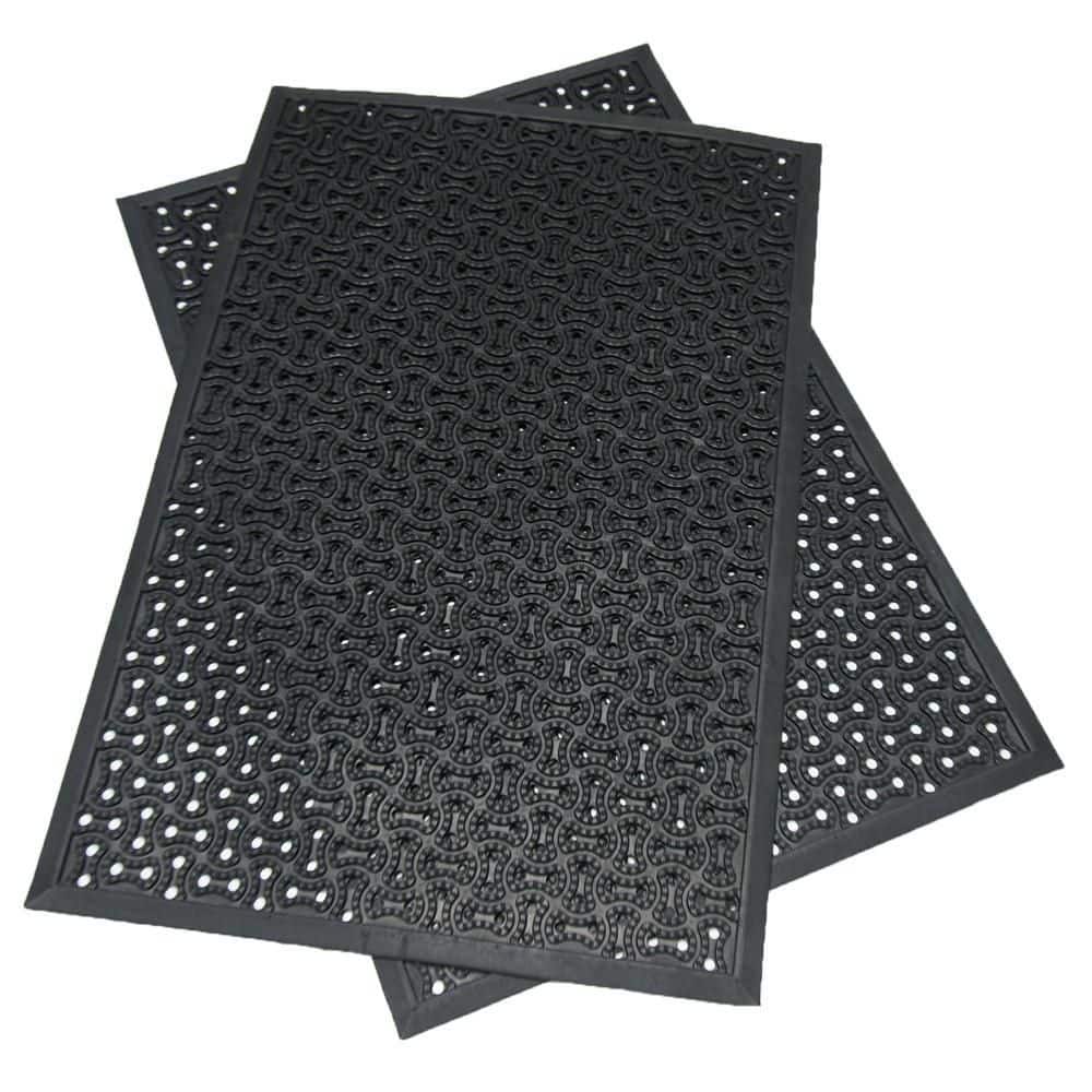 Dura-Scraper Drainage 36 in. x 60 in. Black Commercial Rubber Indoor/Outdoor Door Mat price history on PriceWatchPro