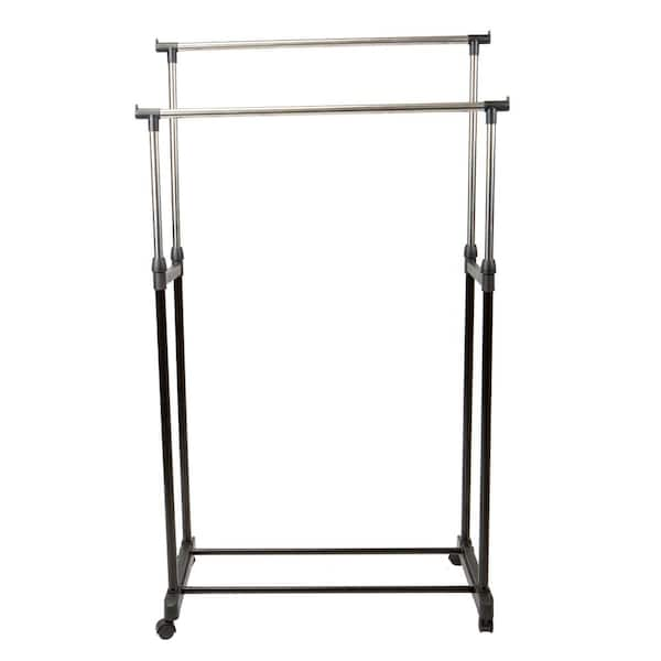  SONGMICS Clothes Rack with Wheels, 35.8 Inch Garment Rack, Clothing  Rack for Hanging Clothes, with Dense Mesh Storage Shelf, 110 lb Load  Capacity, 2 Brakes, Steel Frame, Black UHSR25BK : Home & Kitchen