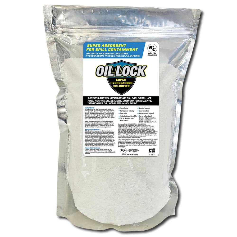 Oil Lock Super Hydrocarbon Solidifier and Spill Absorber 1.7 lb. Bag