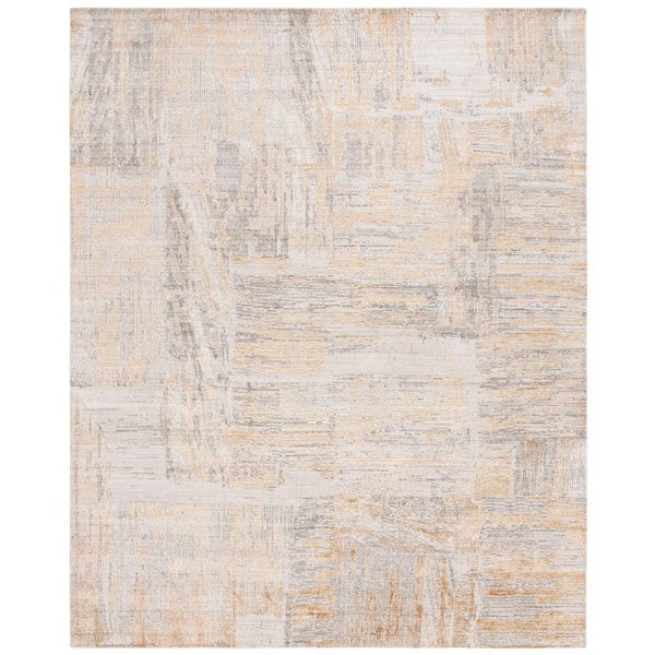 Bedford 8 ft. x 10 ft. Gray/Gold Abstract Area Rug