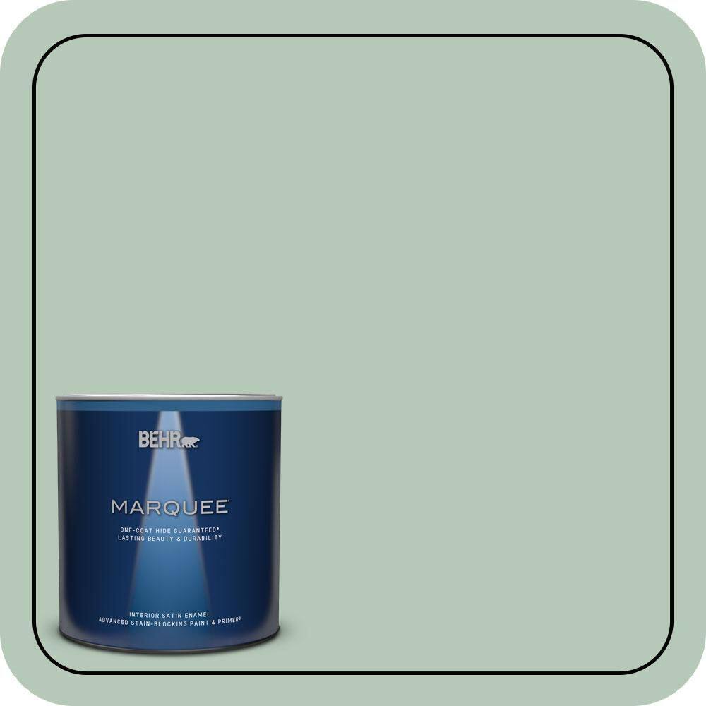 1 qt. #S410-3 Ponds Edge One-Coat Hide Satin Enamel Interior Paint & Primer price history on PriceWatchPro