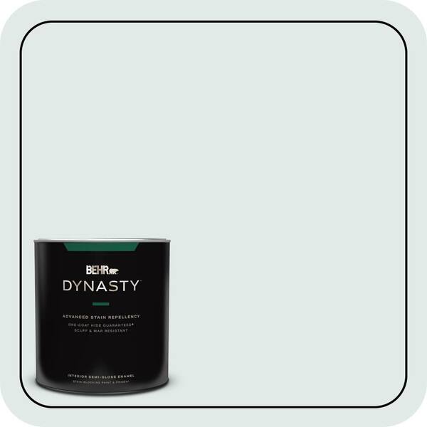 BEHR DYNASTY 1 qt. #W-D-520 Clear View Semi-Gloss Enamel Interior Stain-Blocking Paint & Primer