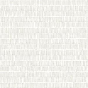 56 sq.ft. .White Horizontal Hash Marks Wallpaper