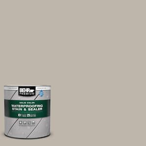 1 qt. #HDC-CT-21 Grey Mist Solid Color Waterproofing Exterior Wood Stain and Sealer
