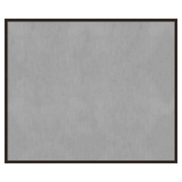 Amanti Art Carlisle Espresso Narrow 49 in. x 41 in. Framed Magnetic Board