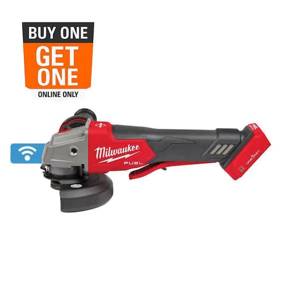 M18 FUEL 18V Lithium-Ion Brushless Cordless 4-1/2 in./5 in. Braking Grinder With Paddle Switch (Tool-Only)