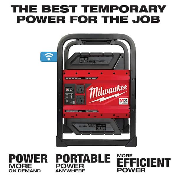 Milwaukee battery best sale powered generator