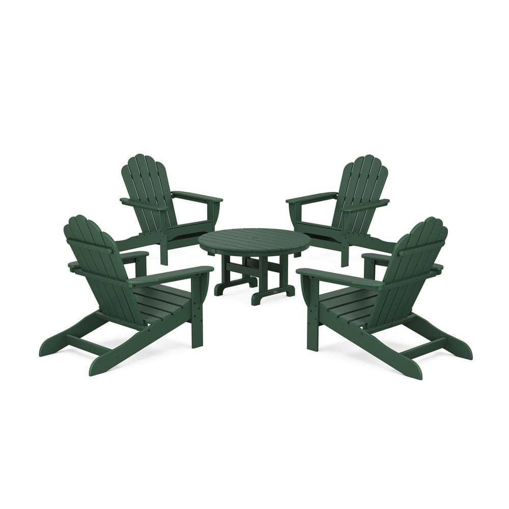 Rainforest Canopy 5-Piece Plastic Patio Conversation Set in Oversized Adirondack Chair Monterey Bay price history on PriceWatchPro