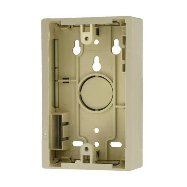 Leviton 1-Gang 1.45 in. Box Depth Surface Mount Back Box, Ivory