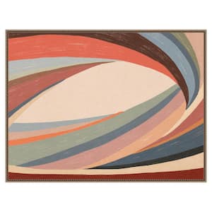 "Tunnel Vision" by Fabian Lavater 1-Piece Floater Frame Giclee Abstract Canvas Art Print 32 in. x 42 in.