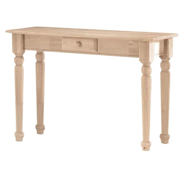 International Concepts Unfinished Storage Console Table
