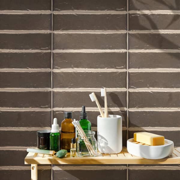 Orion Gold 2-3/4 in. x 11 in. Ceramic Wall Take Home Tile Sample