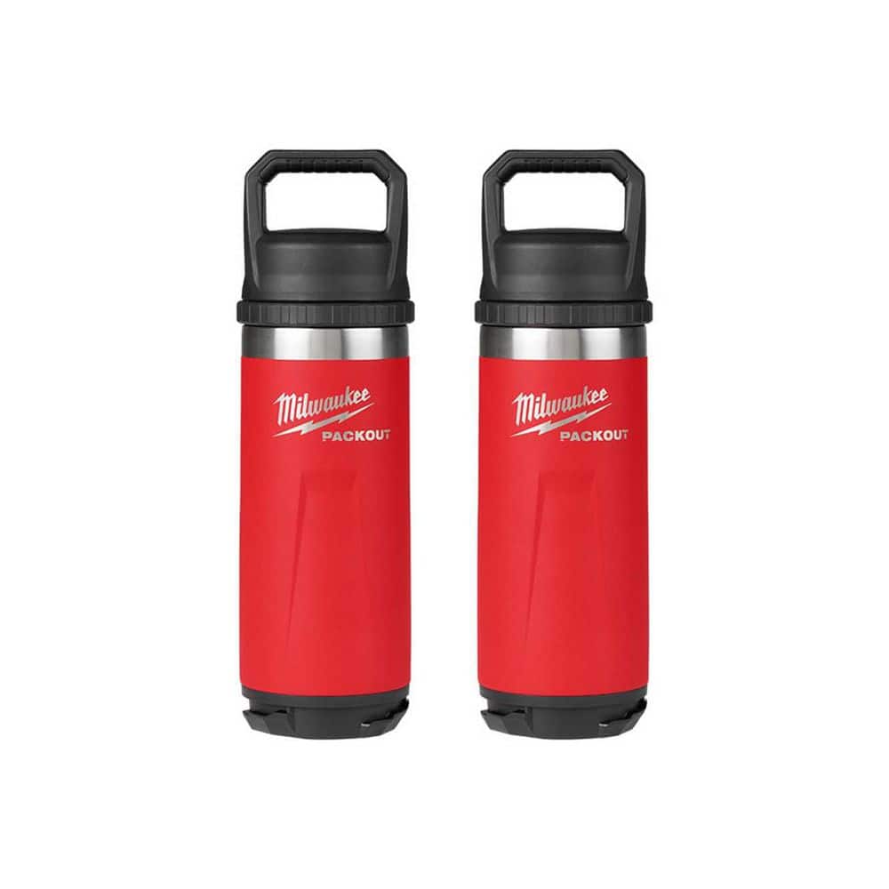 PACKOUT Red 18 oz. Insulated Bottle with Chug Lid (2-Pack) price history on PriceWatchPro