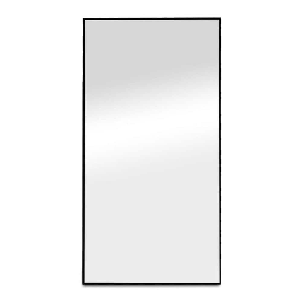 Black 32 in. W x 71 in. Metal Wall Mirror, Full Length Mirror, Modern Desig