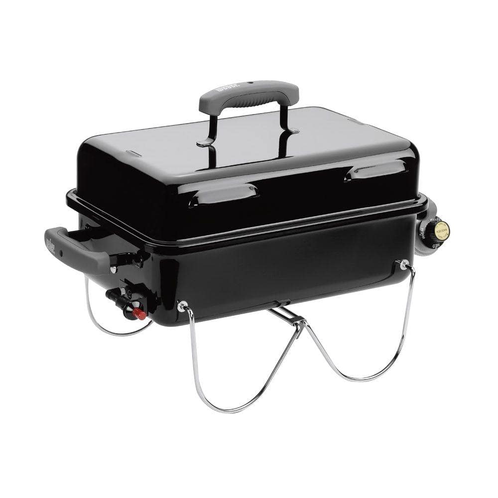 melodisk Udfyld Saks Weber Go-Anywhere 1-Burner Portable Propane Gas Grill in Black 1141001 -  The Home Depot