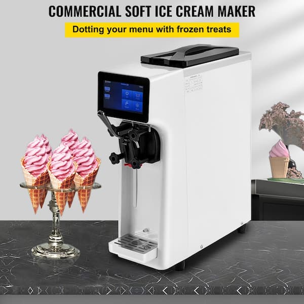 VEVOR Soft Ice Cream Maker Gal. Frozen Yogurt Machine 1000 Watt Countertop Soft Serve Machine DTBQLJBSMCBQLT9Q1V1 - The Home Depot