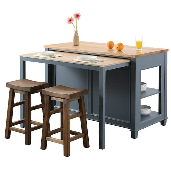 expandable kitchen island with seating