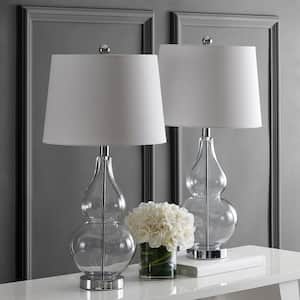 Frena 26.5 in. Clear/Chrome Table Lamp
