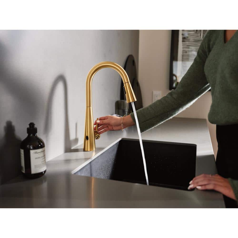 Modern Stainless Steel 15'' Pull-Out Spray Kitchen Faucet