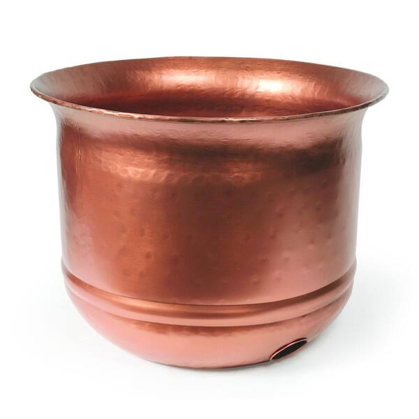 LIBERTY GARDEN Hammered Copper Hose Pot