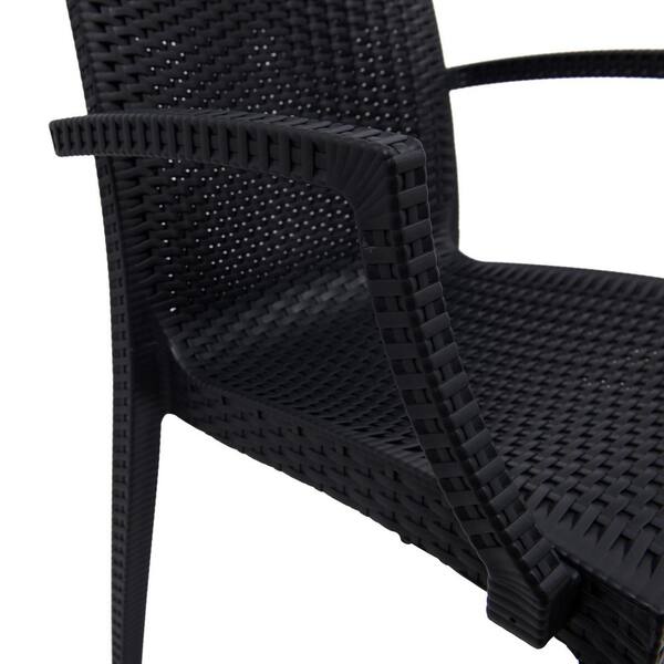 Rattan design plastic discount chair