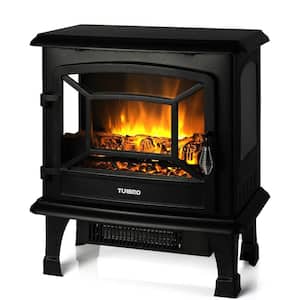 1400-Watt Suburbs 20 in. Electric Fireplace Infrared Quartz Heater, Crackling Sound with Realistic Dancing Flame Effect