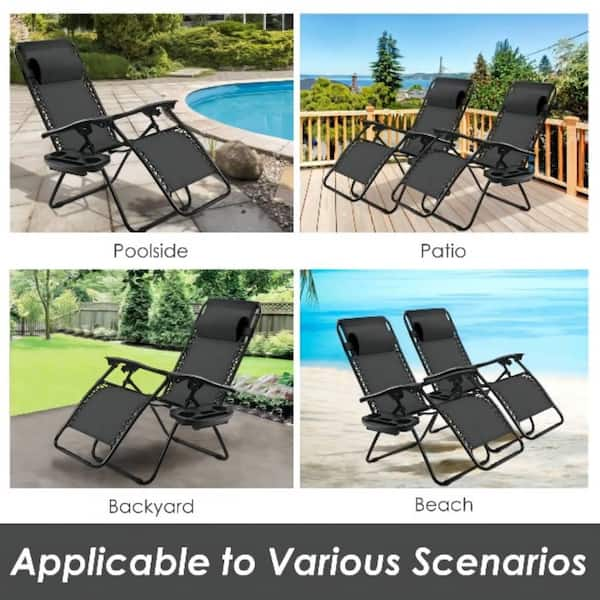 Gravity reclining sun online loungers