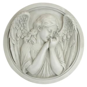 12 in. H Thoughts of an Angel Sculptural Wall Roundel