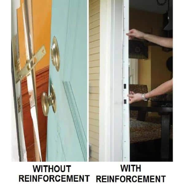 Bronze Details about   DIY Home Security Door Reinforcement Kit w/ Jamb & 2 Mini Door Shields 