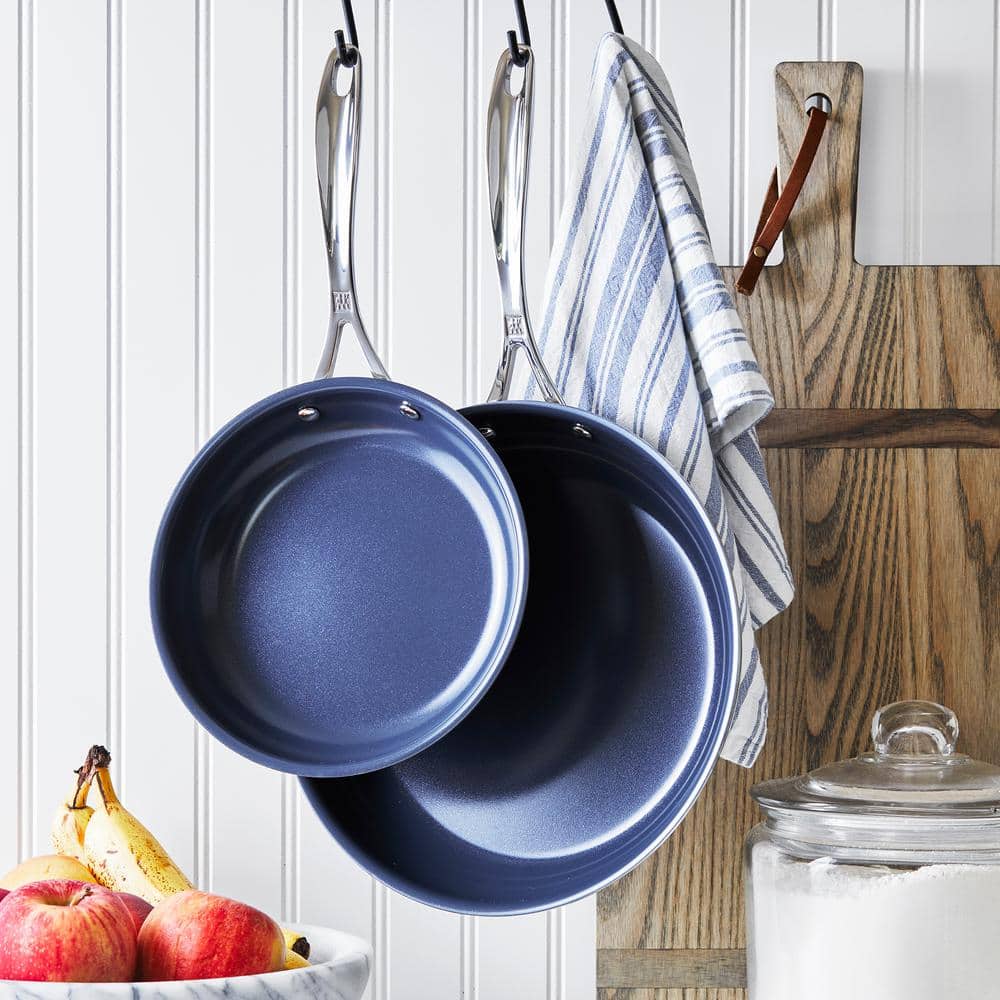 ZWILLING Clad CFX Stainless Steel Ceramic Nonstick Fry Pan Set