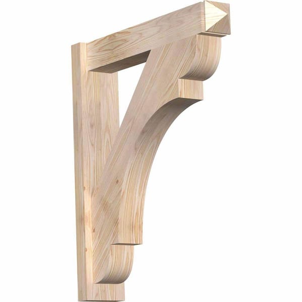 Ekena Millwork 6 in. x 32 in. x 28 in. Douglas Fir Olympic Arts and Crafts Smooth Outlooker