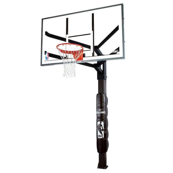 Unbranded 72 in. Glass Inground Basketball System