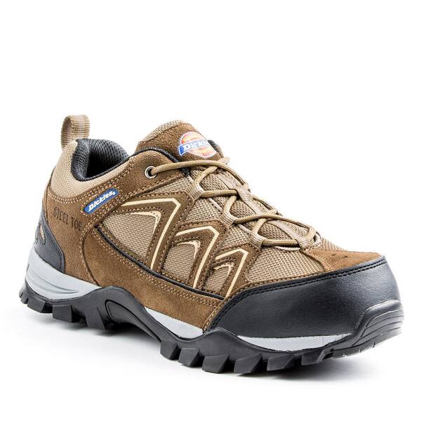 Dickies Men's Solo Slip Resistant Athletic Shoes - Steel Toe - Brown Size 8.5(M)