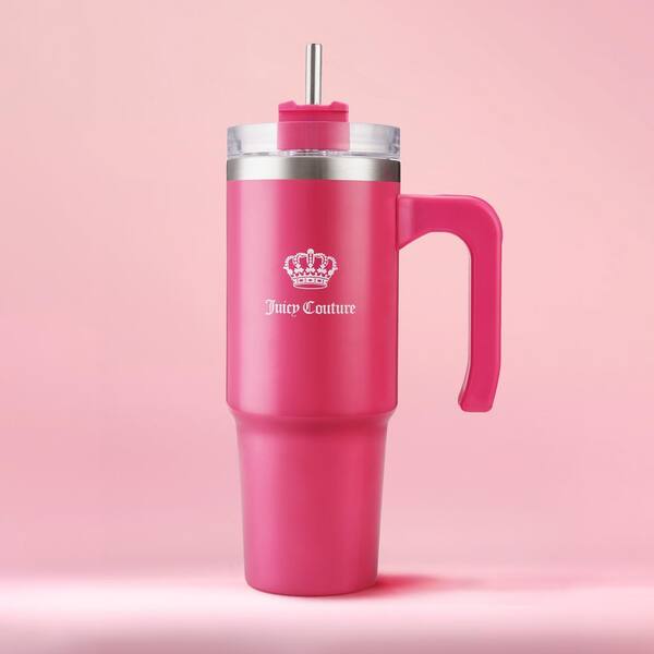 JUICY COUTURE Juicy Travel Style 31.5 oz. Hot Pink Stainless Steel