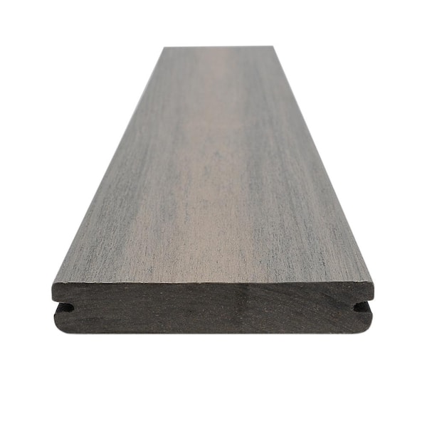 Meridian CoolDeck Catalina 1 in. x 5.4 in. x 12 ft. Groove Capped Composite Decking 10-Piece H-Pack