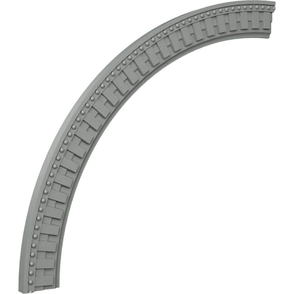 Ekena Millwork 47" Primed Dentil and Bead Decorative Ceiling Ring