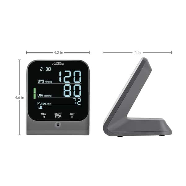 Mabis Digital Premium Wrist Blood Pressure Monitor with Automatic Wrist  Cuff that Displays Blood Pressure, Pulse Rate and Irregular Heartbeat,  Stores