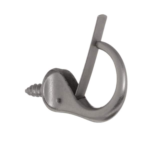 Everbilt 1-1/4 in. Satin Nickel Safety Cup Hook (2-Piece per Pack) 803134 -  The Home Depot