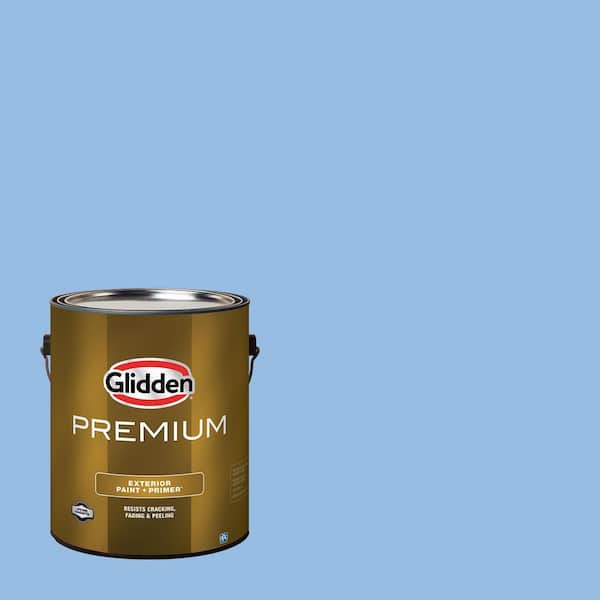 Glidden Premium 1 gal. #PPG1242-3 Viva La Bleu Satin Exterior