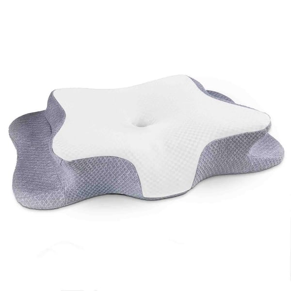 Cervical Neck Pillow for Pain Relief Sleeping, Contour Memory Foam