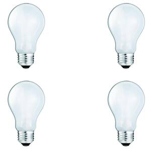60-Watt Equivalent A19 Dimmable Halogen Light Bulb Soft White (4-Pack)