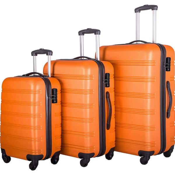 Large ABS Case with Handle in Orange