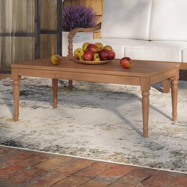New Classic Furniture Savannah 47.25 in. Natural Rectangular Solid Wood Coffee Table