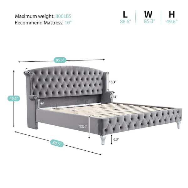 CHRISTOPHER KNIGHT HOME Zyrah Glam Dark Gray Velvet